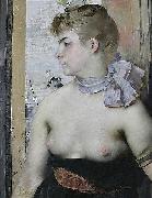 Henri-Lucien Doucet Jeune fille au ruban Germany oil painting artist